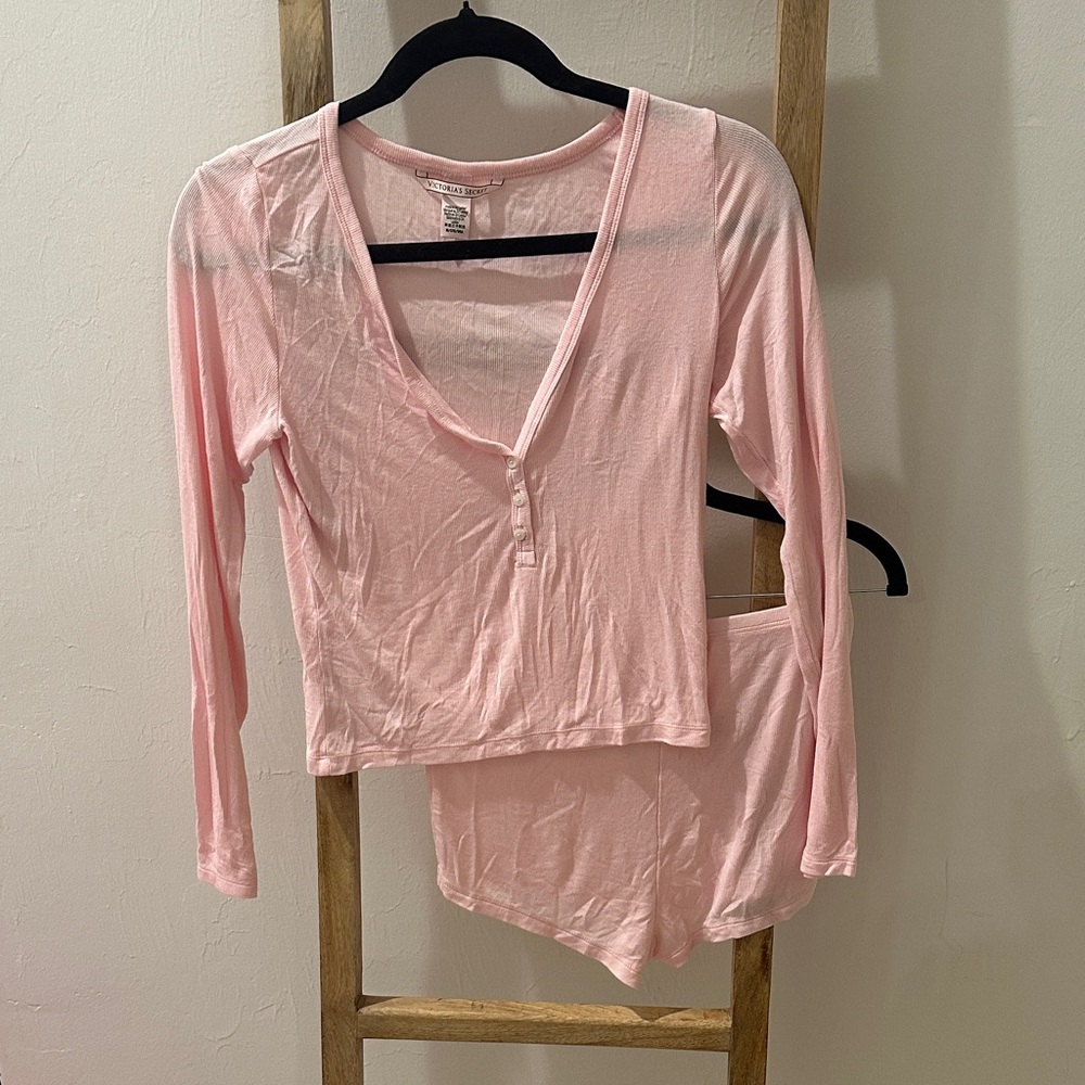 Victoria's Secret Pink Pajama Set. All three color sets